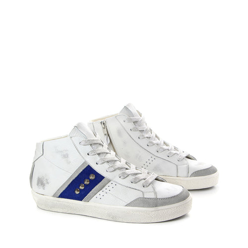 LEATHER CROWN SNEAKERS WLC177-007