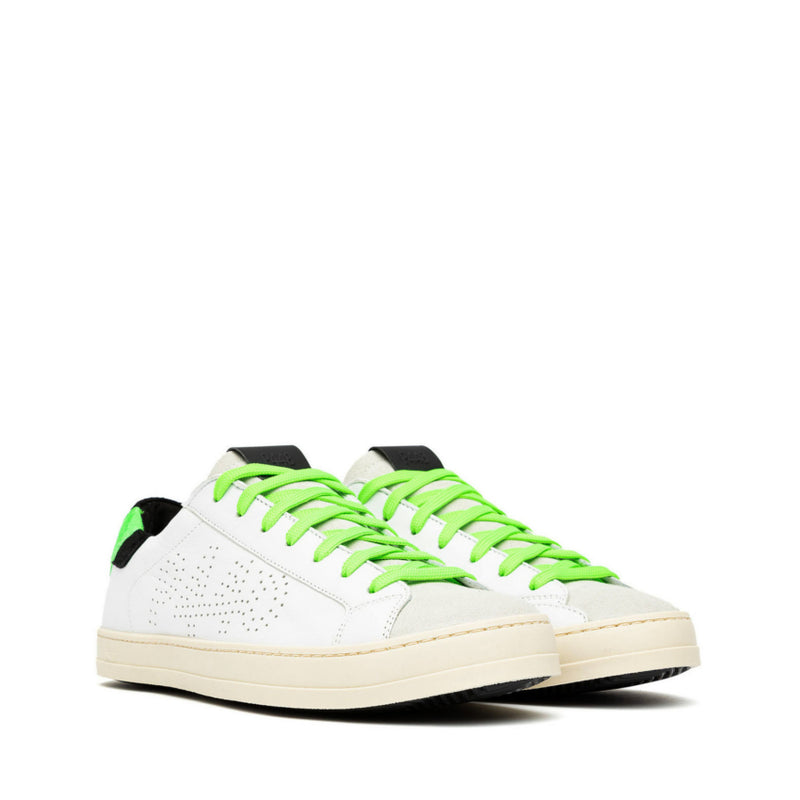 P448 SNEAKERS S22JOHN-M NEO BIANCO-VERDE-NERO