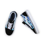 VANS SNEAKERS JN OLD SKOOL CAMO FLAME BLU- BIANCO CAMOUFLAGE