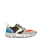 VOILE BLANCHE SNEAKERS 0012015925.01.1B29 CLUB 12 SUEDE/MESH/NYLON GRIGIO-ROSSO-BLU