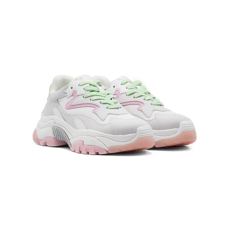 ASH SNEAKERS ADDICT 126379-001 PEARL WHITE-ROSE-GREEN