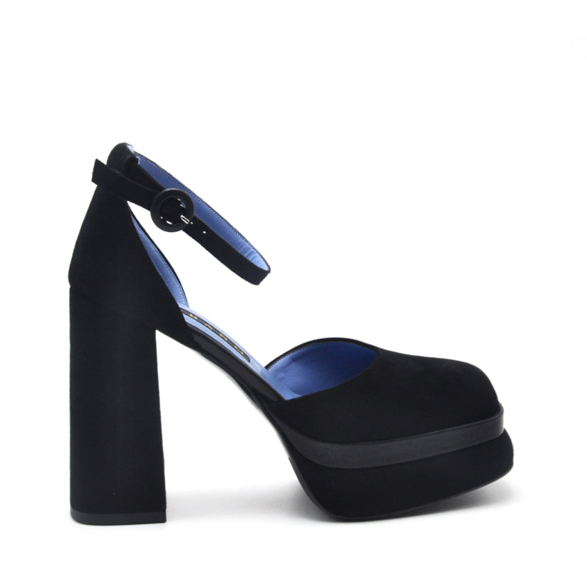 Decollete nere camoscio plateau discount