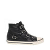 ASH SNEAKER VINCENT 87463-001 NERO CON FIBBIE