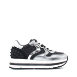 VOILE BLANCHE SNEAKERS 0012014312.02.1Q01 MARAN STUDS NAPPA LUX/NYLON ARGENTO - NERO