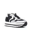 VOILE BLANCHE SNEAKERS 0012014312.02.1Q01 MARAN STUDS NAPPA LUX/NYLON ARGENTO - NERO