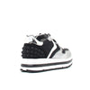 VOILE BLANCHE SNEAKERS 0012014312.02.1Q01 MARAN STUDS NAPPA LUX/NYLON ARGENTO - NERO